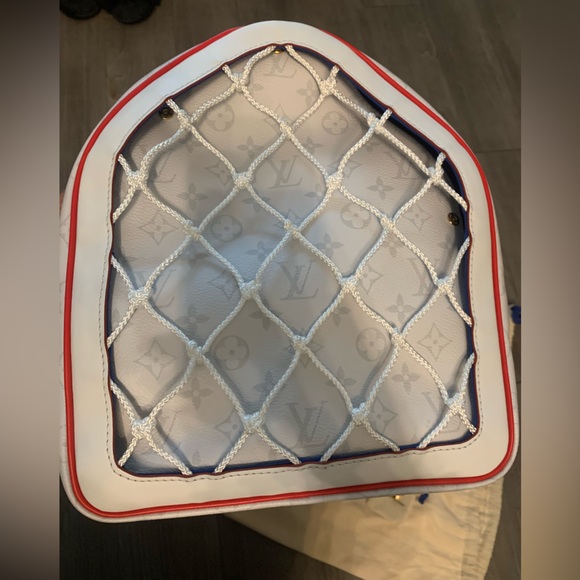 Louis Vuitton Keepall Bandouliere 55 NBA LV White Basketball Weekend Travel Bag - Picture 9 of 13